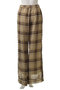 Side Pico Lace Sheer Plaid Pants/サイドピコレースシアーチェックパンツ メゾンスペシャル/MAISON SPECIAL