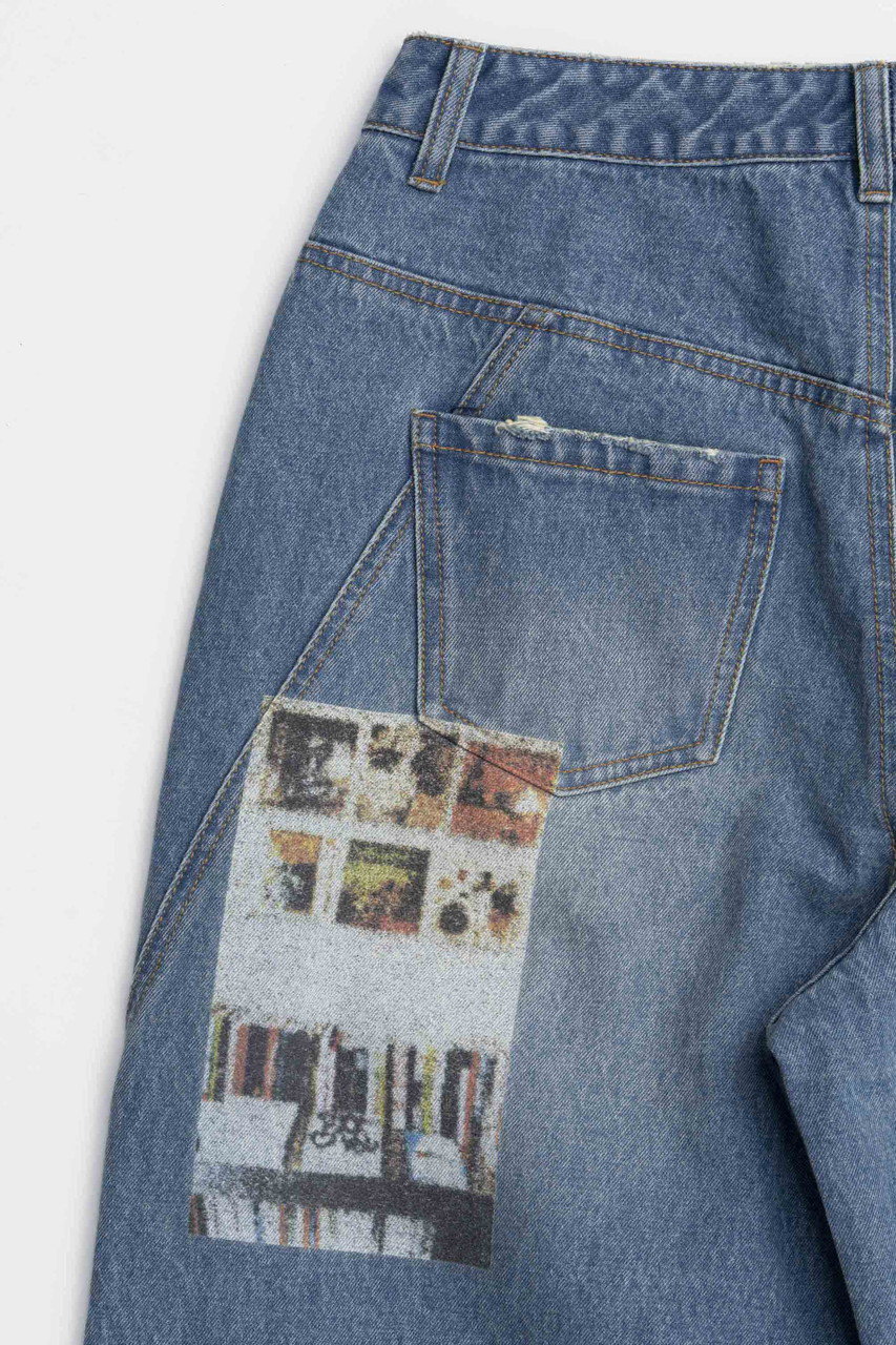 MAISON SPECIAL(メゾンスペシャル)｜Low Waist Photo Print Denim