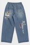 Low Waist Photo Print Denim Pants/ローウエストフォトプリントデニム メゾンスペシャル/MAISON SPECIAL