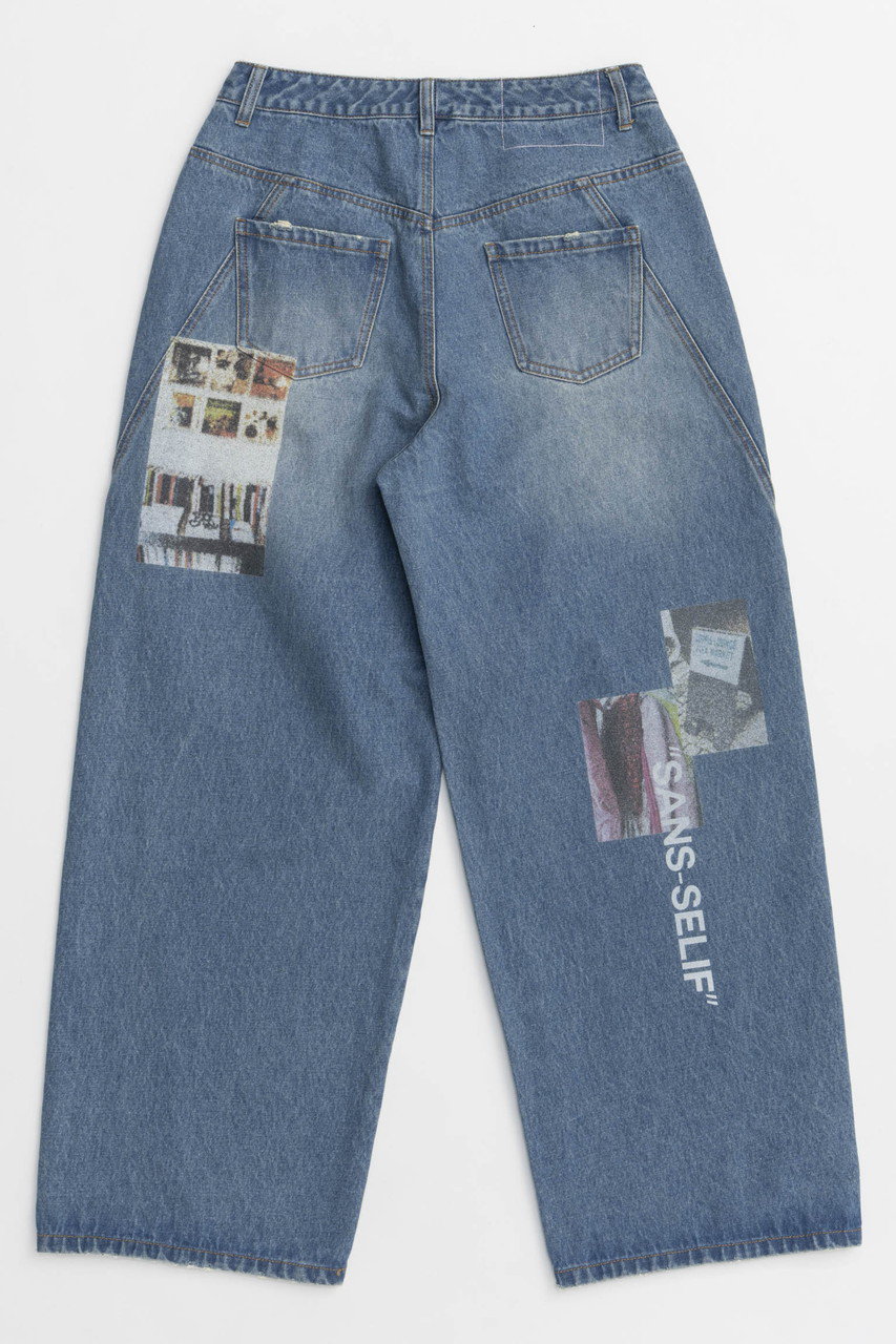 メゾンスペシャル　ローウエストフォトプリントデニムパンツ MAISON SPECIAL(メゾンスペシャル)｜Low Waist Photo Print