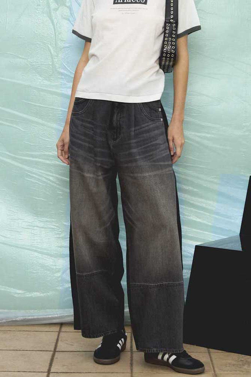 MAISON SPECIAL(メゾンスペシャル)｜Cut Docking Curve Denim Pants