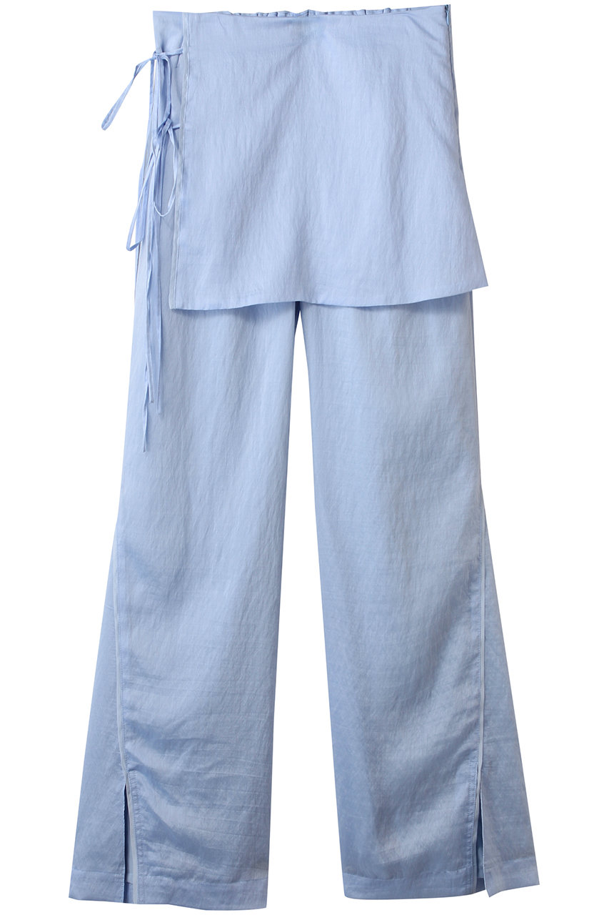 MAISON SPECIAL Skirt Combination Sheer Pants/スカートコンビシアーパンツ (BLU(ブルー), 38) メゾンスペシャル ELLE SHOP MAISON SPECIAL Skirt Combination Sheer Pants/スカートコンビシアーパンツ (BLU(ブルー), 38) メゾンスペシャル ELLE SHOP