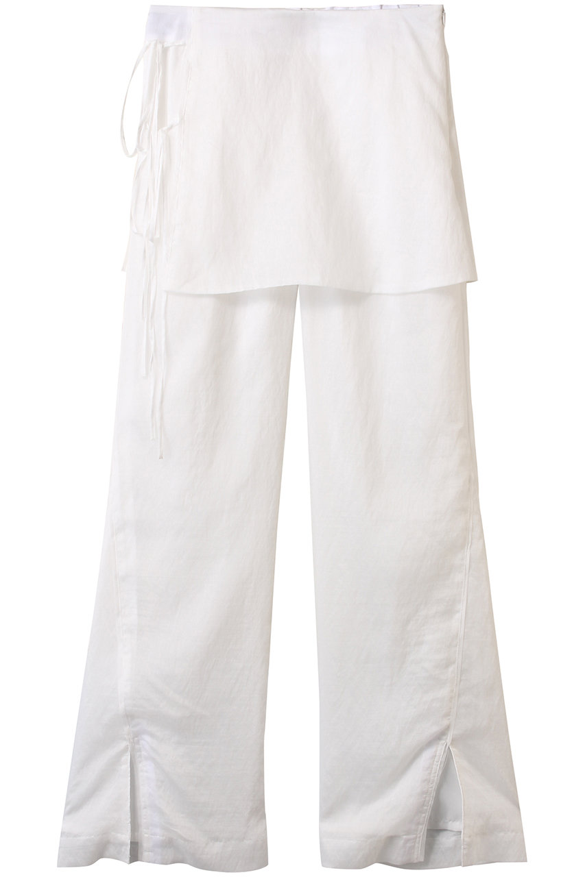 MAISON SPECIAL Skirt Combination Sheer Pants/スカートコンビシアーパンツ (WHT(ホワイト), 36) メゾンスペシャル ELLE SHOP MAISON SPECIAL Skirt Combination Sheer Pants/スカートコンビシアーパンツ (WHT(ホワイト), 36) メゾンスペシャル ELLE SHOP