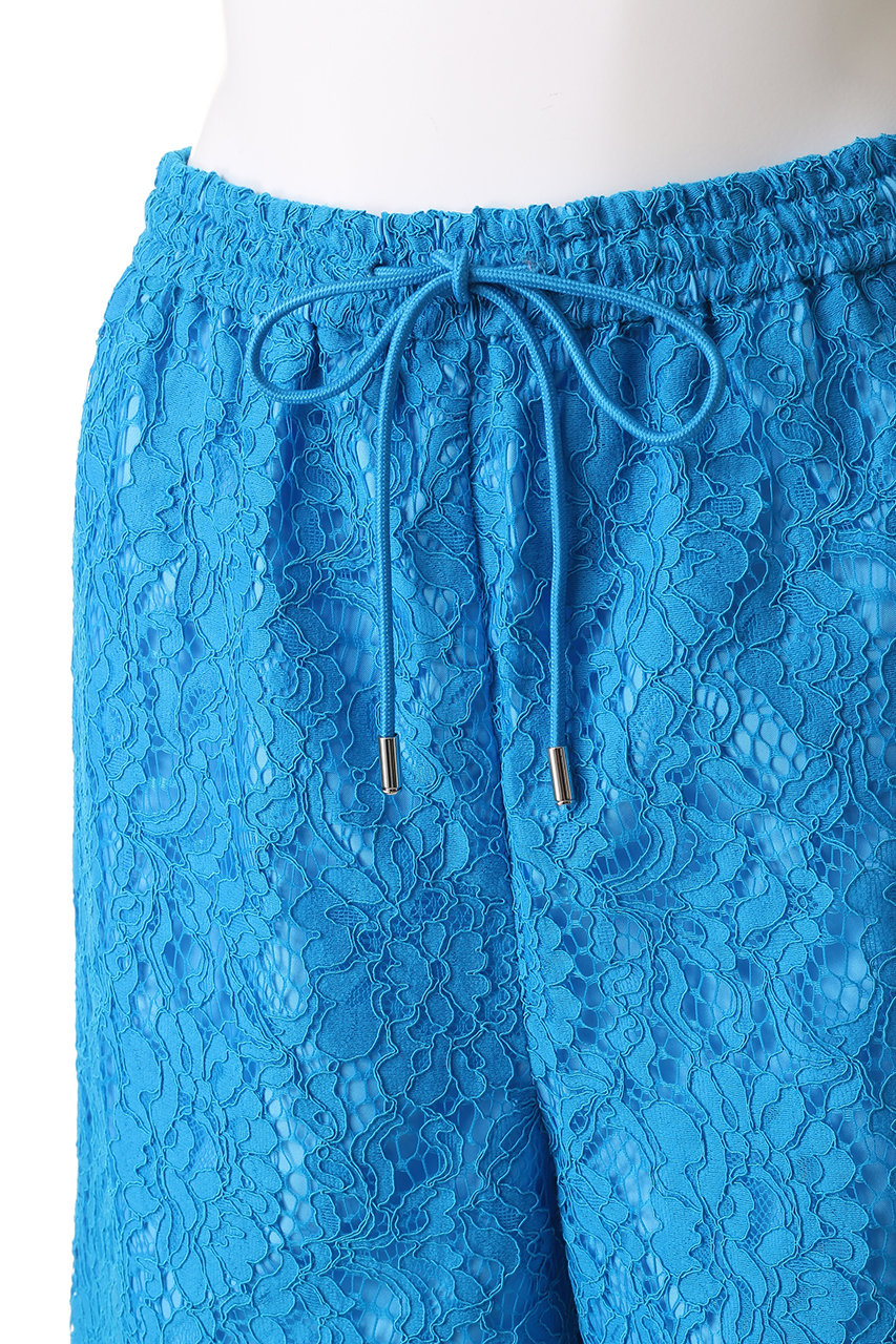 メゾンスペシャル　レースショートパンツ 青 Lace Shorts/レースハーフパンツ【MAISON SPECIAL/メゾン