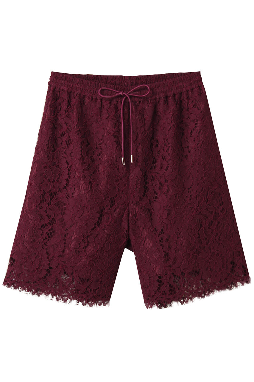 MAISON SPECIAL Lace Shorts/レースハーフパンツ (BRD(ボルドー), FREE) メゾンスペシャル ELLE SHOP MAISON SPECIAL Lace Shorts/レースハーフパンツ (BRD(ボルドー), FREE) メゾンスペシャル ELLE SHOP