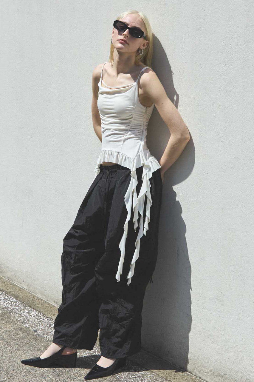 メゾンスペシャル　Side Zipper Parachute Pants 38 Side Zipper Parachute Pants