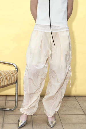 メゾンスペシャル/MAISON SPECIALのSide Zipper Parachute Pants/サイドファスナーパラシュートパンツ(110600/110601)