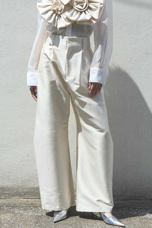メゾンスペシャル パンツ 総柄 アブストラクト 0 UNISEX》Cut Off Denim Alien Wide Pants/カットオフデニム