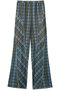 Panel Plaid Pants/パネルチェックパンツ メゾンスペシャル/MAISON SPECIAL BLU(ブルー)