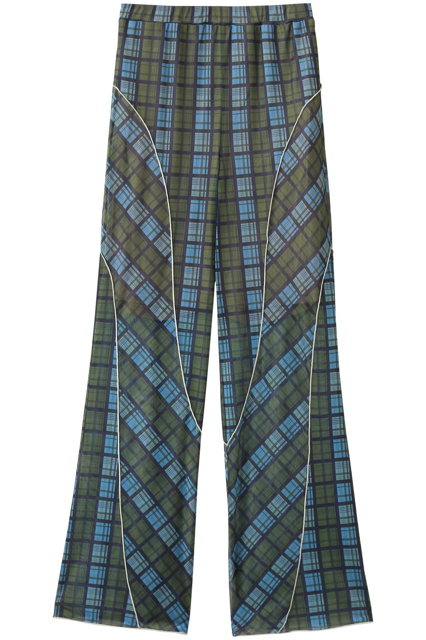 MAISON SPECIAL Panel Plaid Pants/パネルチェックパンツ (BLU(ブルー), 36) メゾンスペシャル ELLE SHOP MAISON SPECIAL Panel Plaid Pants/パネルチェックパンツ (BLU(ブルー), 36) メゾンスペシャル ELLE SHOP