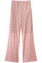Panel Plaid Pants/パネルチェックパンツ メゾンスペシャル/MAISON SPECIAL PNK(ピンク)