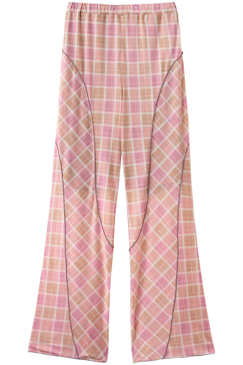 MAISON SPECIAL Panel Plaid Pants/パネルチェックパンツ (PNK(ピンク), 38) メゾンスペシャル ELLE SHOP MAISON SPECIAL Panel Plaid Pants/パネルチェックパンツ (PNK(ピンク), 38) メゾンスペシャル ELLE SHOP