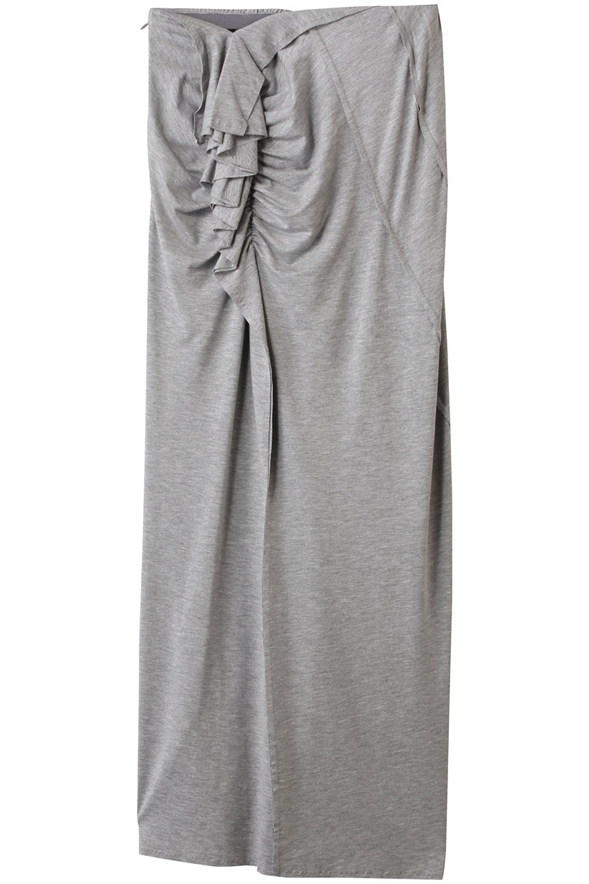 MAISON SPECIAL Ruffled Draped Maxi Skirt/フリルドレープマキシスカート (L.GRY(ライトグレー), 38) メゾンスペシャル ELLE SHOP MAISON SPECIAL Ruffled Draped Maxi Skirt/フリルドレープマキシスカート (L.GRY(ライトグレー), 38) メゾンスペシャル ELLE SHOP