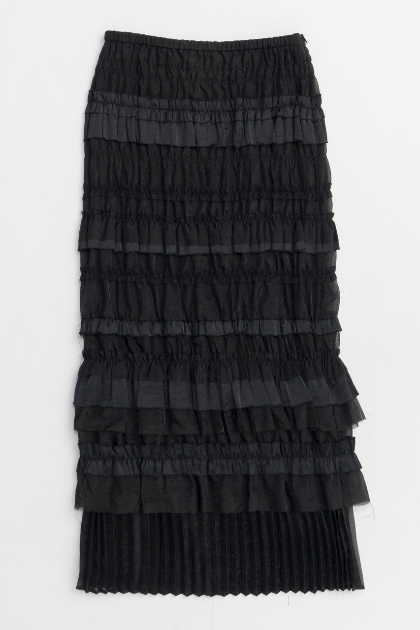 MAISON SPECIAL Tiered Frill Long Tight Skirt/ティアードフリルロングタイトスカート (BLK(ブラック), 36) メゾンスペシャル ELLE SHOP MAISON SPECIAL Tiered Frill Long Tight Skirt/ティアードフリルロングタイトスカート (BLK(ブラック), 36) メゾンスペシャル ELLE SHOP