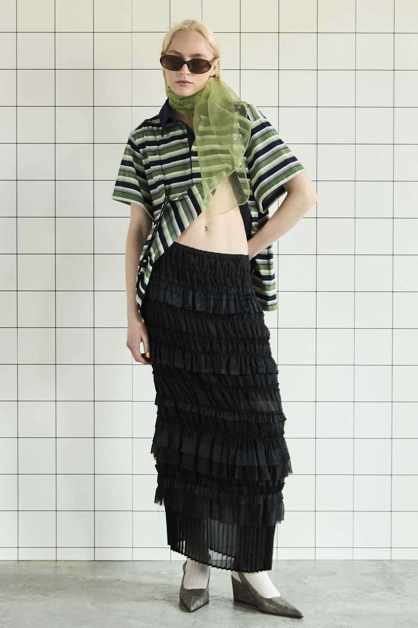 MAISON SPECIAL(メゾンスペシャル)｜Tiered Frill Long Tight Skirt