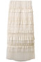 Tiered Frill Long Tight Skirt/ティアードフリルロングタイトスカート メゾンスペシャル/MAISON SPECIAL WHT(ホワイト)