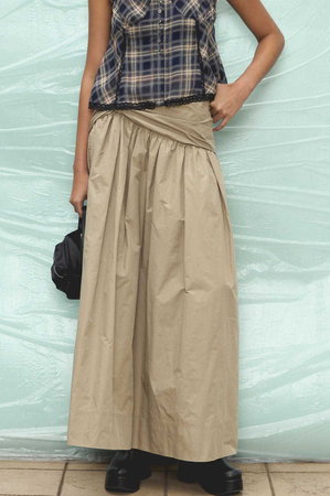 メゾンスペシャル/MAISON SPECIALのVoluminous Tuck Flare Skirt/ボリューミータックフレアスカート(110700/110703)