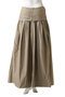 Voluminous Tuck Flare Skirt/ボリューミータックフレアスカート メゾンスペシャル/MAISON SPECIAL