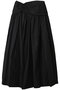 Voluminous Tuck Flare Skirt/ボリューミータックフレアスカート メゾンスペシャル/MAISON SPECIAL BLK(ブラック)