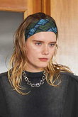 Panel Plaid Hair Band/マルチヘアバンド