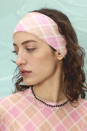 メゾンスペシャル/MAISON SPECIALのPanel Plaid Hair Band/マルチヘアバンド(140300/140304)