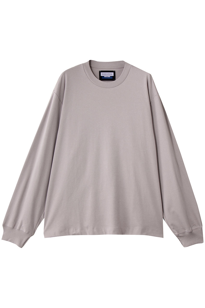 MAISON SPECIAL 【UNISEX】スムースロンTEE (G.BGE(グレーベージュ), 1) メゾンスペシャル ELLE SHOP MAISON SPECIAL 【UNISEX】スムースロンTEE (G.BGE(グレーベージュ), 1) メゾンスペシャル ELLE SHOP