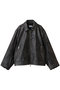 【UNISEX】SHEEPレザー襟付きライダース メゾンスペシャル/MAISON SPECIAL D.BLK(ブラック)