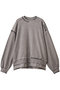 【UNISEX】オーバーダイエンブロイダリー クルースウェット メゾンスペシャル/MAISON SPECIAL G.BGE(グレーベージュ)
