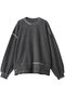 【UNISEX】オーバーダイエンブロイダリー クルースウェット メゾンスペシャル/MAISON SPECIAL BLK(ブラック)