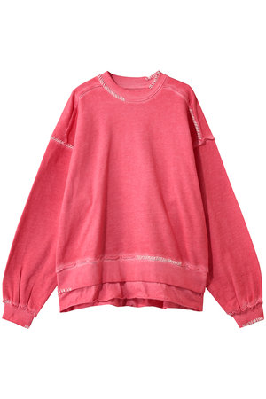 メゾンスペシャル/MAISON SPECIALの【UNISEX】オーバーダイエンブロイダリー クルースウェット(110100/110105)