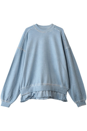 メゾンスペシャル/MAISON SPECIALの【UNISEX】オーバーダイエンブロイダリー クルースウェット(110100/110105)