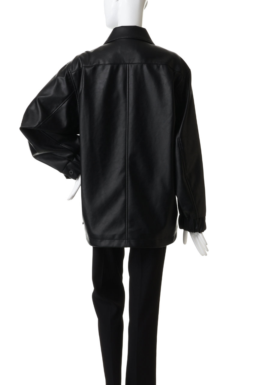 MAISON SPECIAL(メゾンスペシャル)｜【UNISEX】PUレザーシャツブルゾン