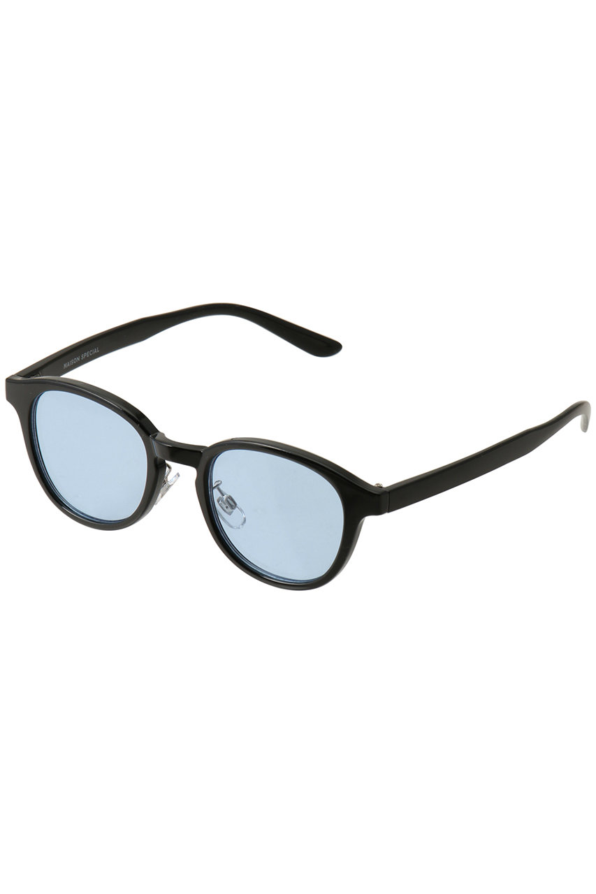 メゾンスペシャル/MAISON SPECIALの【UNISEX】ウェリントンフレームサングラス(BLU(ブルー)/11251661219)