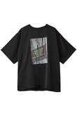 Dot Photo Print Satin T-Shirt/ドットフォトプリントサテンTシャツ