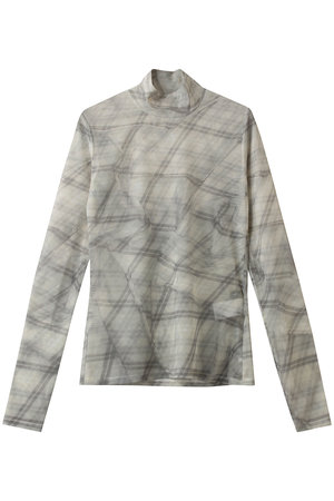 メゾンスペシャル/MAISON SPECIALのPlaid Mesh Tops/チェックメッシュトップス(110100/110102)