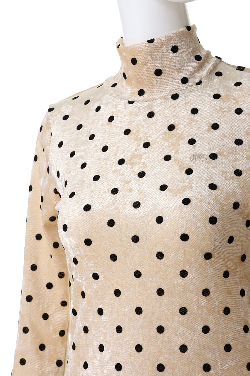 MAISON SPECIAL(メゾンスペシャル)｜Velor Mesh Dot Tops / ベロア