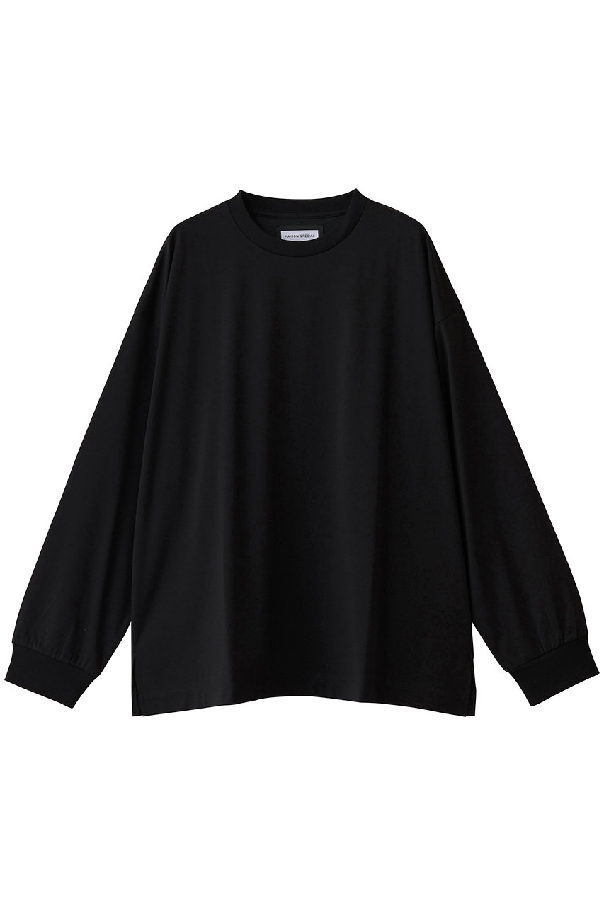 メゾンスペシャル/MAISON SPECIALの【UNISEX】スマッシングL/S Tシャツ(BLK(ブラック)/11251411311)