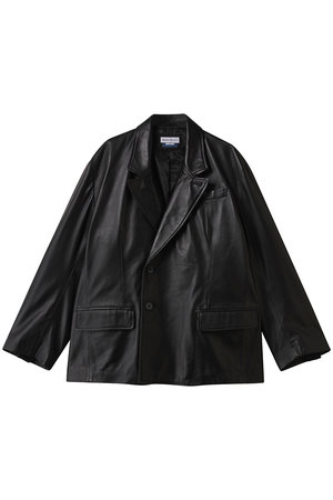 メゾンスペシャル/MAISON SPECIALの【UNISEX】SHEEPレザーピークドラペルセミダブルジャケト(110800/110804)