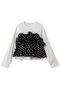 Mixed Fabric Frill Tops/異素材コンビフリルトップス メゾンスペシャル/MAISON SPECIAL WHT(ホワイト)