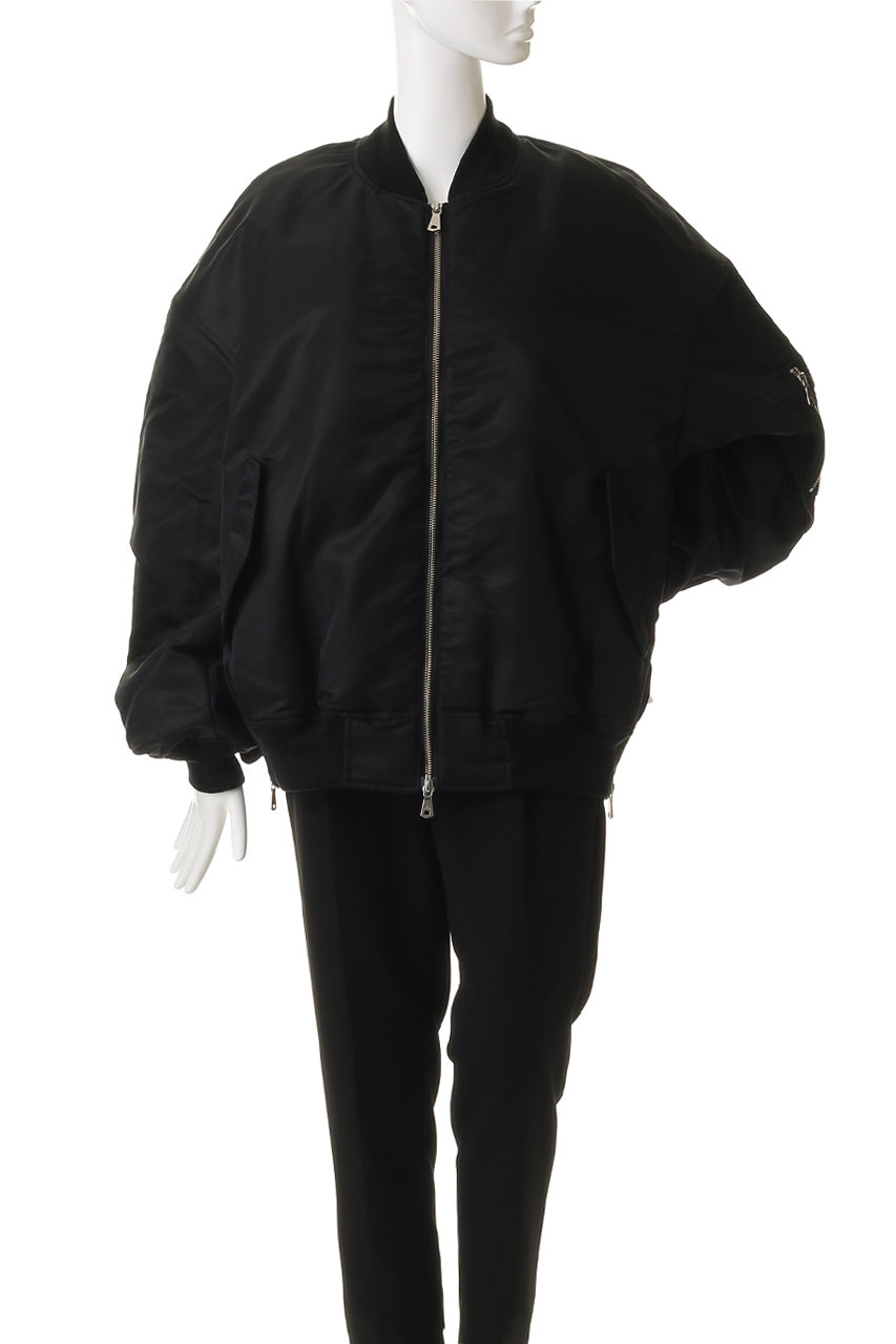 MAISON SPECIAL(メゾンスペシャル)｜【UNISEX】ナイロンMA-1/BLK