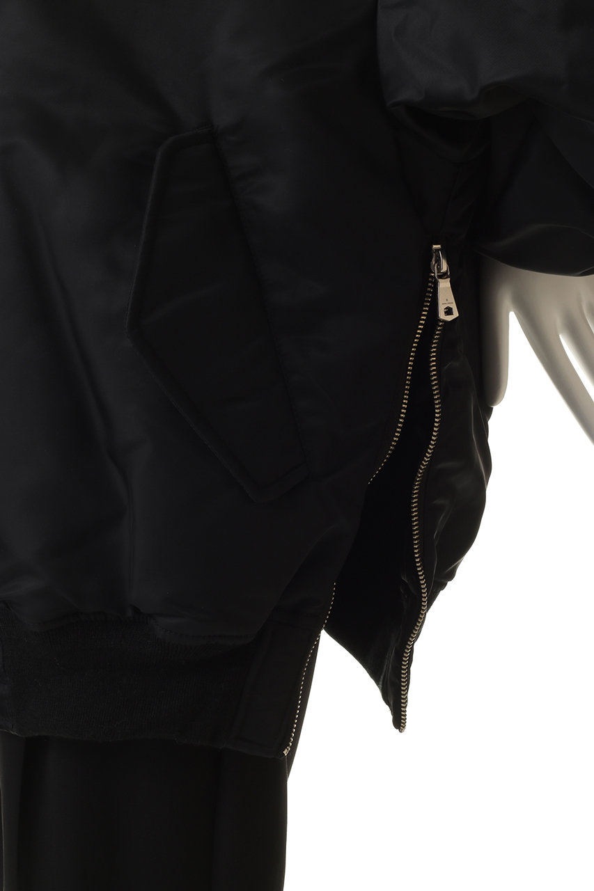 MAISON SPECIAL(メゾンスペシャル)｜【UNISEX】ナイロンMA-1/BLK