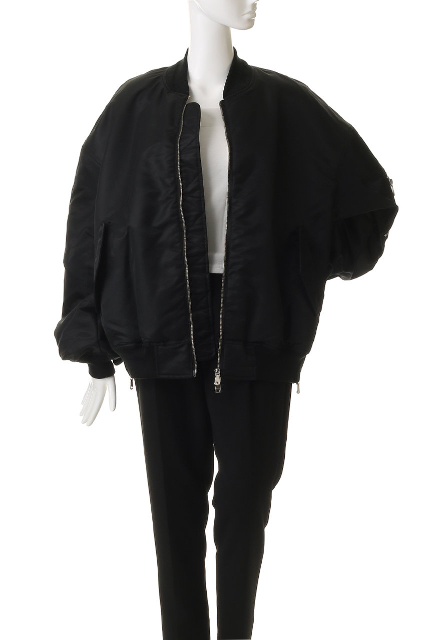 MAISON SPECIAL(メゾンスペシャル)｜【UNISEX】ナイロンMA-1/BLK