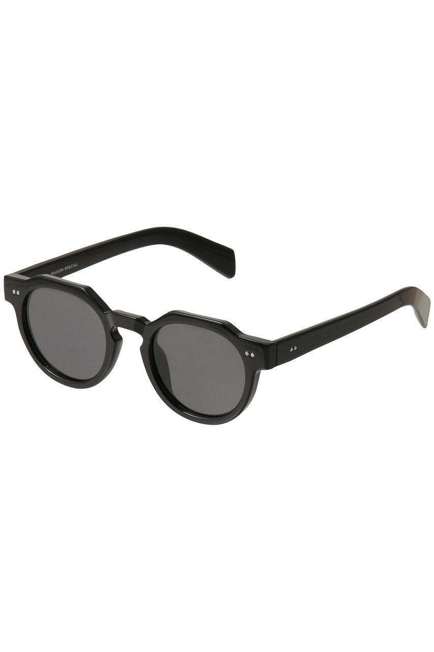 メゾンスペシャル/MAISON SPECIALの【UNISEX】ティアドロップボストンフレームサングラス(BLK(ブラック)/11251661224)