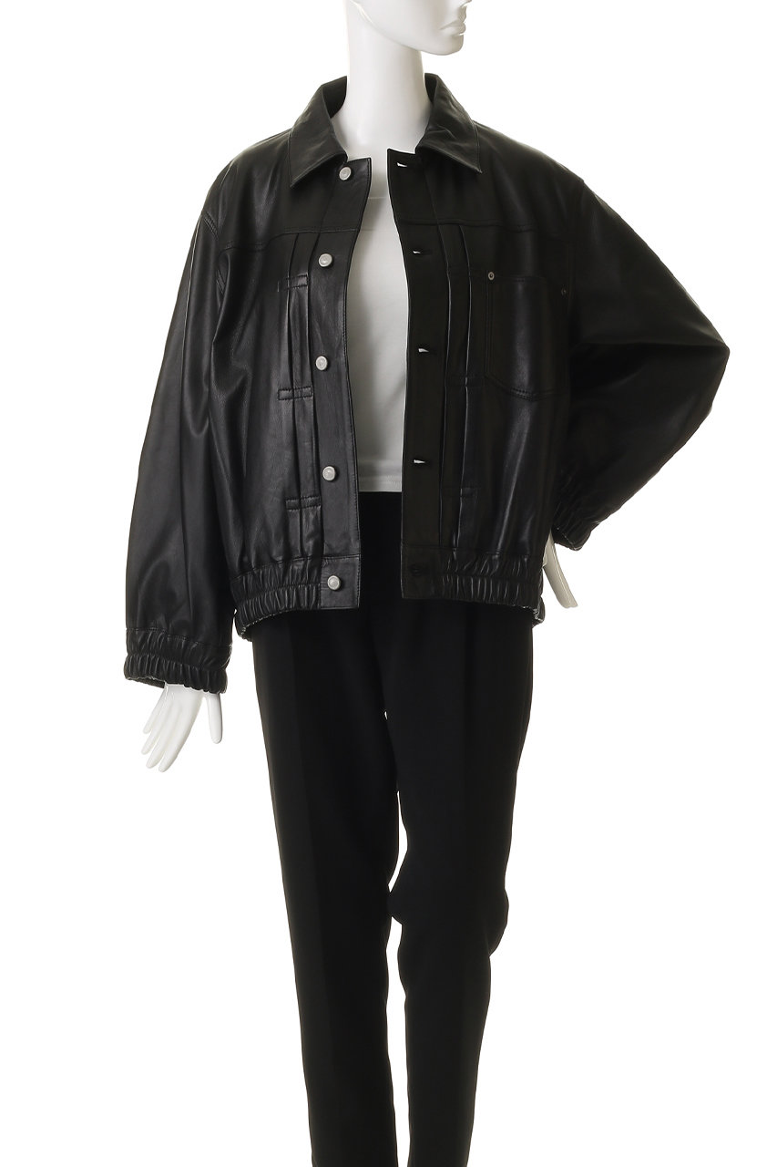 MAISON SPECIAL(メゾンスペシャル)｜【UNISEX】SHEEPレザーGジャン/BLK