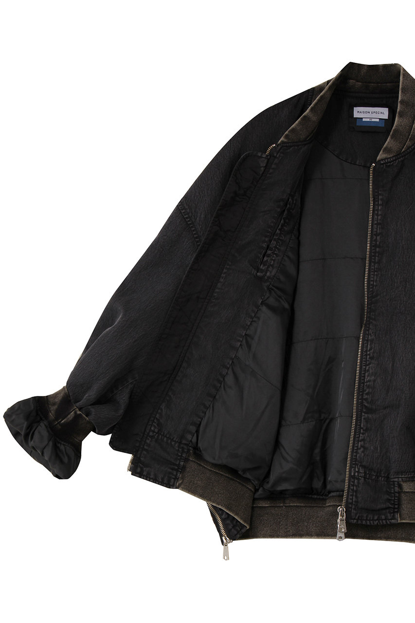 MAISON SPECIAL(メゾンスペシャル)｜【UNISEX】加工MA-1/BLK(ブラック