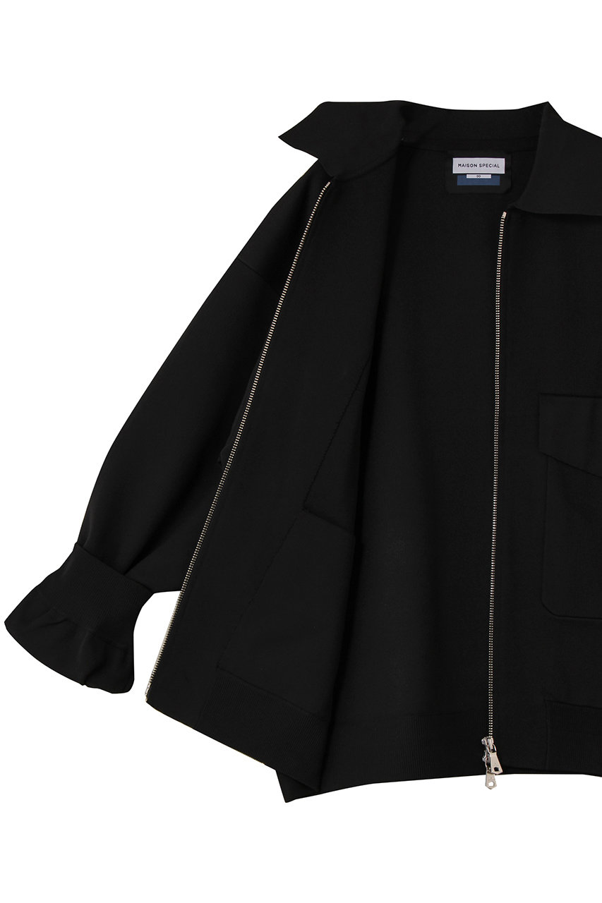 【MAISON SPECIAL】ニットジップブルゾン MAISON SPECIAL(メゾンスペシャル)｜【UNISEX】ダブルポケットニット
