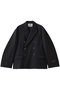【UNISEX】48/2 4色シャンブレーウールプライムオーバーダブルジャケット メゾンスペシャル/MAISON SPECIAL D.BLK(ブラック)