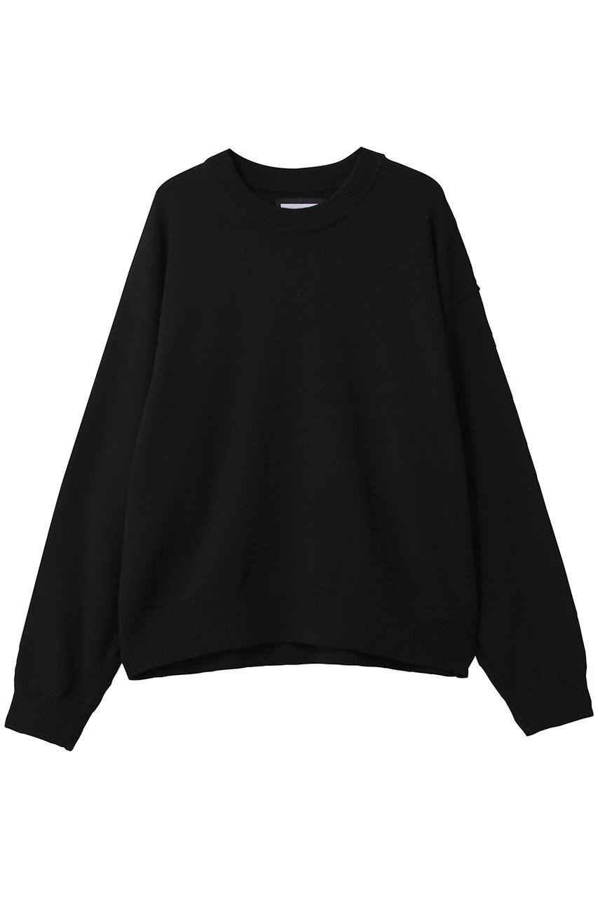 MAISON SPECIAL 【UNISEX】CASHFEEL EX FINE MERINO 9GG クルー (BLK(ブラック), 2) メゾンスペシャル ELLE SHOP