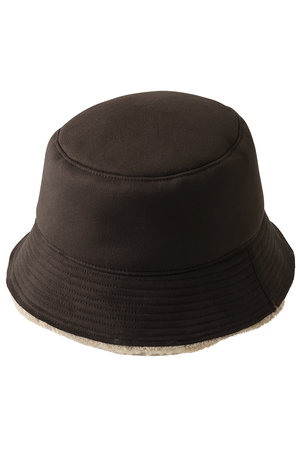 メゾンスペシャル/MAISON SPECIALの【UNISEX】スエードボア リバーシブルバケットハット(140200/140201)