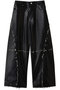 【UNISEX】フリンジ切リ替エアーティフィシャルレザーパンツ メゾンスペシャル/MAISON SPECIAL BLK(ブラック)